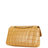 シャネル ワイルドステッチ チョコバー チェーン ショルダーバッグ ベージュ ラムスキン レディース CHANEL 【中古】